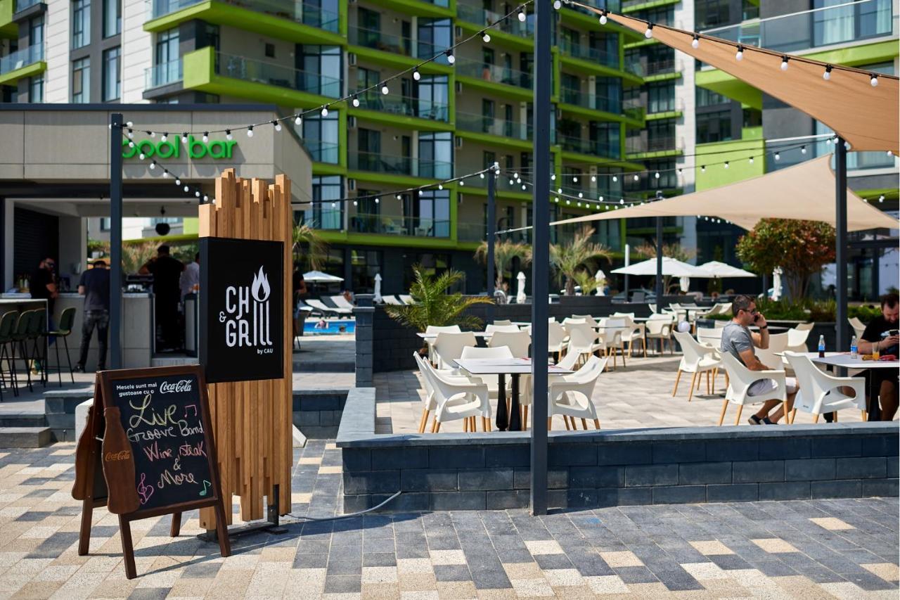 Sunfest Aparthotel Pool & Spa Mamaia Nord Navodari Bagian luar foto